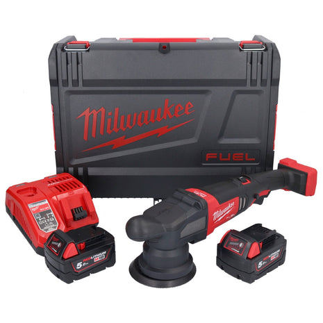 Milwaukee M18 FROP15-502X Akku Exzenter Polierer 18 V 125 mm + 2x Akku 5,0 Ah + Ladegerät + HD Box ( 4933478835 ) - Toolbrothers