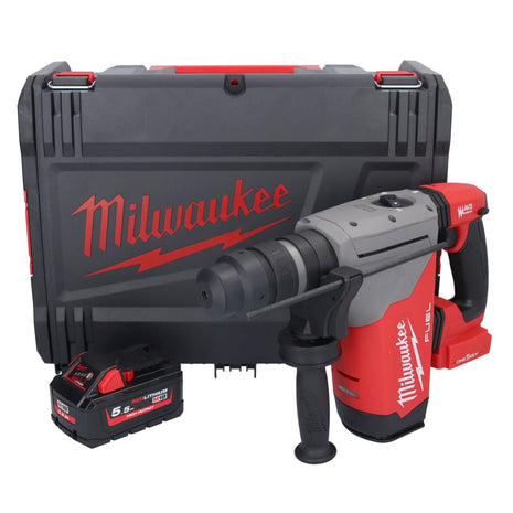 Martillo combinado a batería Milwaukee M18 ONEFHPX-551X 18 V 5,0 J sin escobillas + 1x batería 5,5 Ah + caja HD - sin cargador