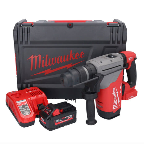 Martillo combinado a batería Milwaukee M18 ONEFHPX-551X 18 V 5,0 J sin escobillas + 1x batería 5,5 Ah + cargador + caja HD