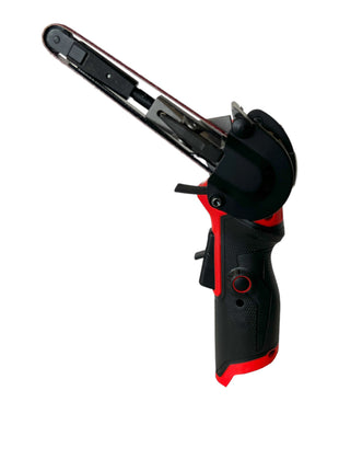 Lima de banda de batería Milwaukee M12 FBFL10-302 12 V 10 x 330 mm + 2x baterías 3,0 Ah + cargador