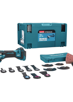 Makita DTM 52 ZJX2 Akku Multifunktionswerkzeug 18 V Starlock Max Brushless + 43 tlg. Zubehörset + Makpac - ohne Akku, ohne Ladegerät