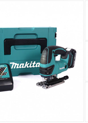 Makita DJV 180 RA1J Akku Stichsäge 18 V + 1x Akku 2,0 Ah + Ladegerät + Makpac - Toolbrothers