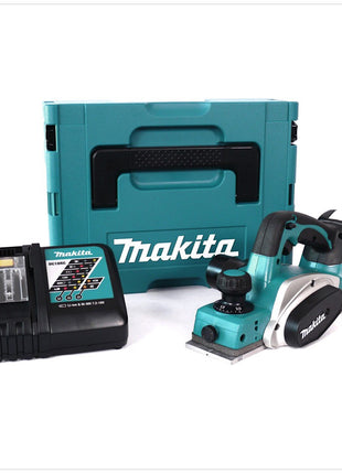 Makita DKP 180 RA1J Akku Hobel 18 V 82 mm + 1x Akku 2,0 Ah + Ladegerät + Makpac - Toolbrothers