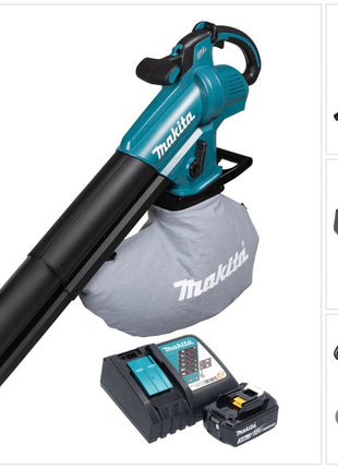 Makita DUB 187 RF Souffleur et aspirateur de feuilles sans fil 18 V Brushless + 1x batterie 3,0 Ah + chargeur