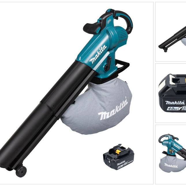 Makita DUB 187 M Soffiatore e aspiratore a batteria 18 V Brushless + 1x batteria 4,0 Ah - senza caricabatterie
