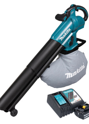 Makita DUB 187 RG Akku Laubbläser und Laubsauger 18 V Brushless + 1x Akku 6,0 Ah + Ladegerät