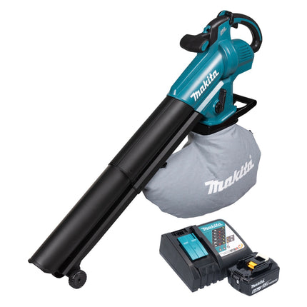 Soffiatore e aspirapolvere a batteria Makita DUB 187 RG 18 V Brushless + 1x batteria 6,0 Ah + caricabatterie