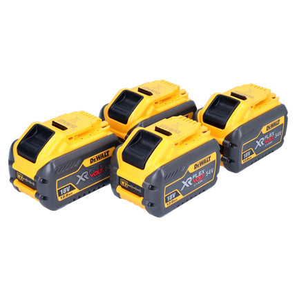 DeWalt 4x DCB 548 Akku 18 V / 54 V max. 12 Ah / 12000 mAh Li-Ion XR FLEXVOLT - mit Ladestandanzeige