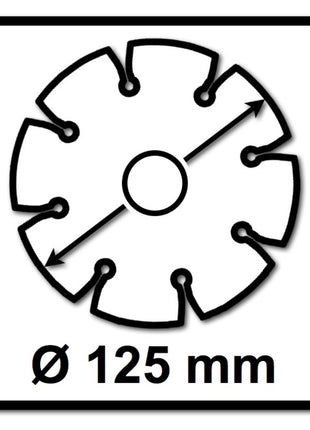 Bosch Standard do uniwersalnej diamentowej tarczy tnącej 125 x 22,23 mm 5 szt. ( 5x 2608615059 ) do betonu, stali-betonu, cegły, wapna i piaskowca