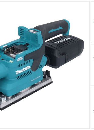 Makita DBO 382 Z Akku Schwingschleifer 18 V 93 x 185 mm Brushless Solo - ohne Akku, ohne Ladegerät