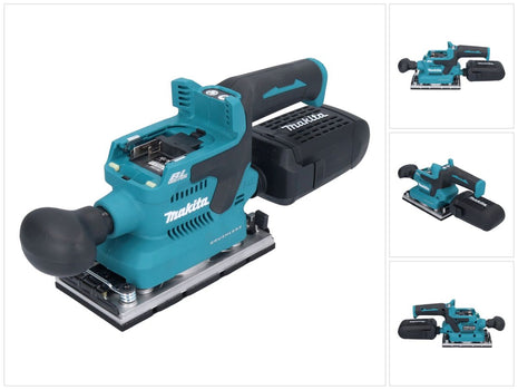 Makita DBO 382 Z Levigatrice orbitale a batteria 18 V 93 x 185 mm Brushless Solo - senza batteria, senza caricabatterie