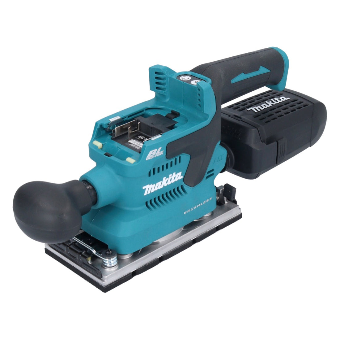 Makita DBO 382 Z Levigatrice orbitale a batteria 18 V 93 x 185 mm Brushless Solo - senza batteria, senza caricabatterie
