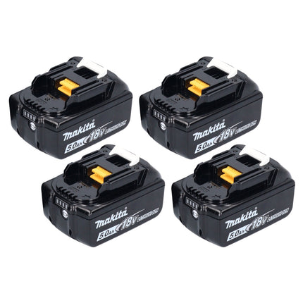 Batteria Makita 4x BL 1850 B 18 V 5,0 Ah / 5000 mAh Li-Ion ( 4x 197280-8 )