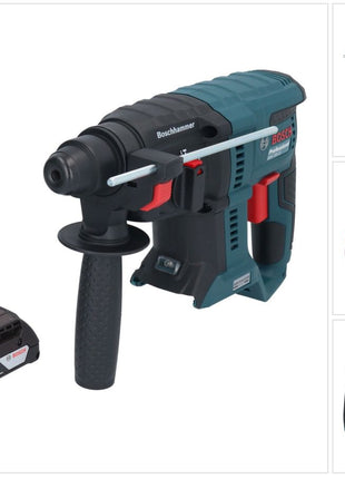 Bosch GBH 18V-21 Professional Marteau perforateur sans fil 18 V 2,0 J SDS plus Brushless + 1x batterie 2,0 Ah - sans chargeur