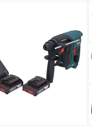 Bosch GBH 18V-21 Marteau perforateur sans fil professionnel 18 V 2.0 J SDS plus Brushless + 2x 2.0 Ah batterie + kit chargeur