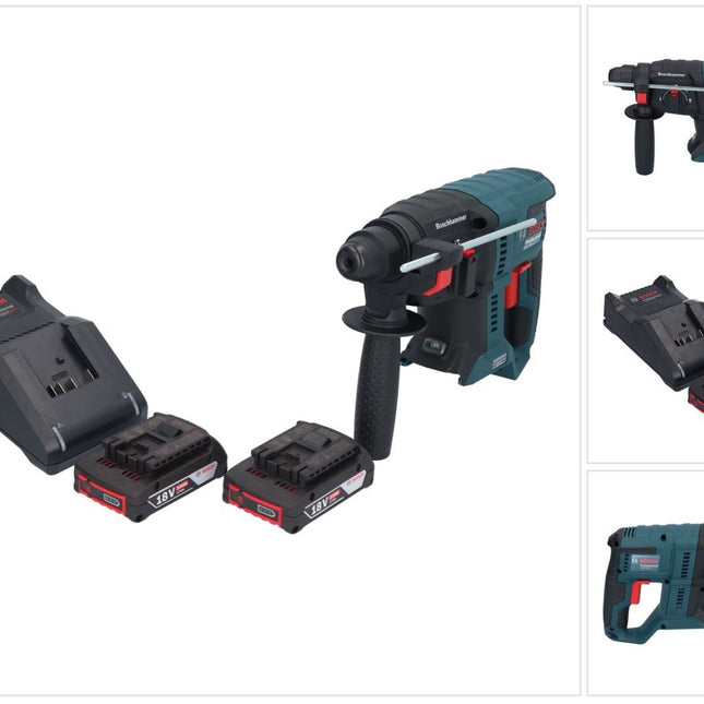 Bosch GBH 18V-21 Professional 18 V 2,0 J SDS plus Brushless trapano a percussione a batteria + 2x 2,0 Ah batteria + kit di ricarica