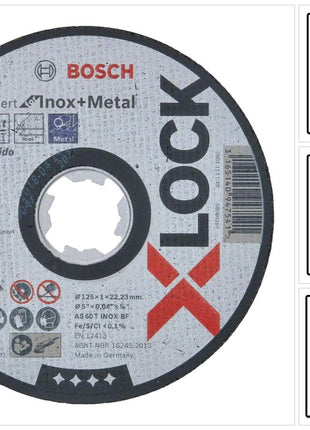 Bosch Expert for Inox & Metal Trennscheibe X-LOCK 125 x 22,23 mm 25 Stk. ( 25x 2608619264 )