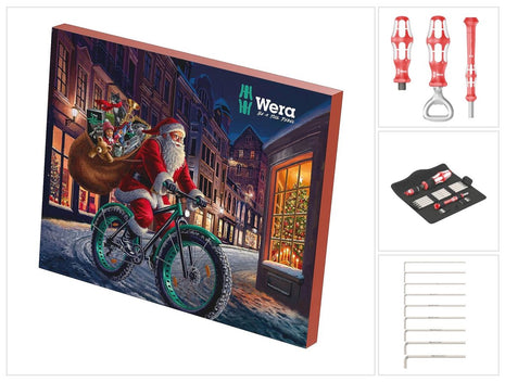 Wera Adventskalender 2023 Edition Handwerkzeug Set 28 tlg. ( 05136607001 ) PH / PZ / Torx / Schlitz / Hex