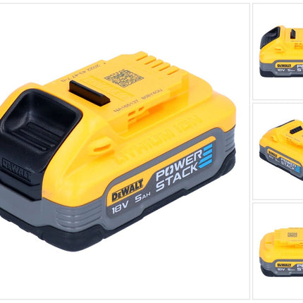 Batteria DeWalt DCBP 518 18 V 5,0 Ah / 5000 mAh XR Li-Ion Powerstack - con indicatore di carica