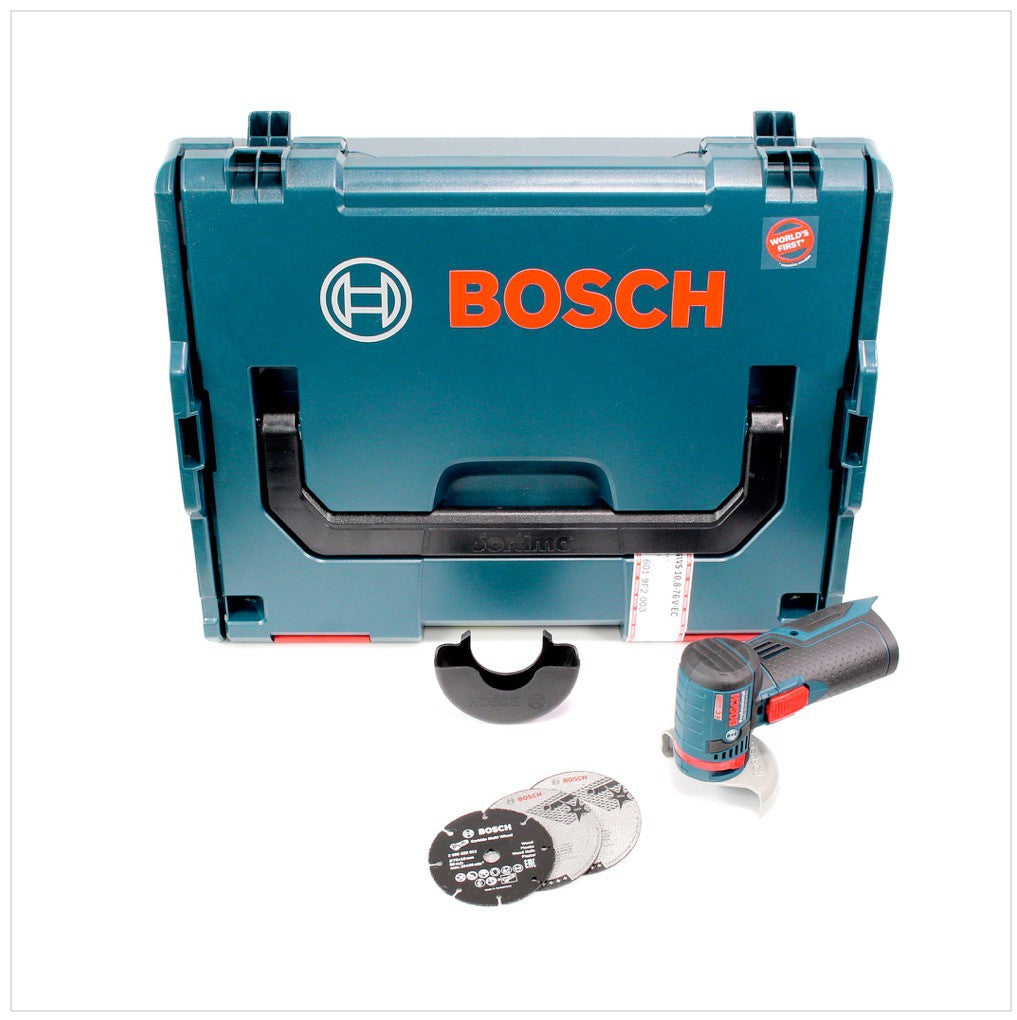 Bosch GWS 10,8-76 V-EC Smerigliatrice angolare  a batteria 10,8V ( 06019F2003 ) 76mm in valigetta L-Boxx - senza batteria, senza caricatore