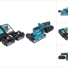 Levigatrice orbitale a batteria Makita DBO 382 RF 18 V 93 x 185 mm brushless + 2x batteria ricaricabile 3,0 Ah + caricabatterie
