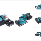 Levigatrice orbitale a batteria Makita DBO 382 RT1 18 V 93 x 185 mm brushless + 1x batteria ricaricabile 5,0 Ah + caricabatteria