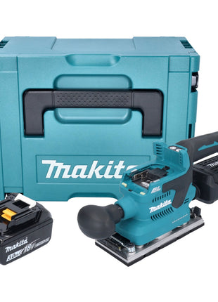 Makita DBO 382 F1J Akku Schwingschleifer 18 V 93 x 185 mm Brushless + 1x Akku 3,0 Ah + Makpac - ohne Ladegerät