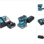 Levigatrice vibrante a batteria Makita DBO 484 RF1 18 V 112 x 102 mm + 1x batteria 3,0 Ah + caricabatterie