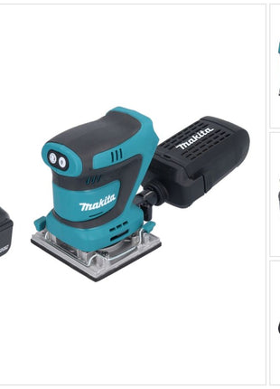 Makita DBO 484 G1 Ponceuse vibrante sans fil 18 V 112 x 102 mm + 1x batterie 6,0 Ah - sans chargeur