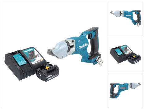 Makita DJS 200 RF1 batería tijeras de hojalatero 18 V 2,0 mm sin escobillas + 1x batería 3,0 Ah + cargador