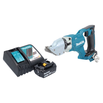 Makita DJS 200 RF1 cesoie per lamiera a batteria 18 V 2,0 mm brushless + 1x batteria ricaricabile 3,0 Ah + caricabatterie