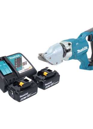 Makita DJS 200 RG Akku Blechschere 18 V 2,0 mm Brushless + 2x Akku 6,0 Ah + Ladegerät