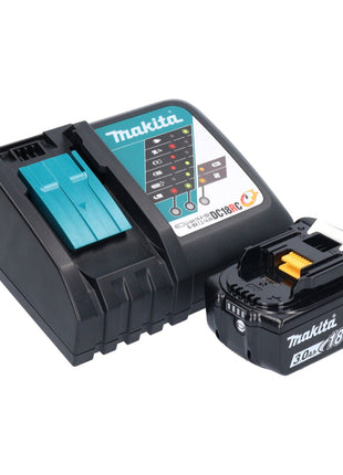 Makita DJS 200 RF1J cisaille à batterie 18 V 2.0 mm sans balais + 1x batterie 3.0 Ah + chargeur + Makpac