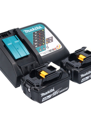 Makita DJS 200 RMJ cisaille à batterie 18 V 2,0 mm sans balais + 2x batterie 4,0 Ah + chargeur + Makpac