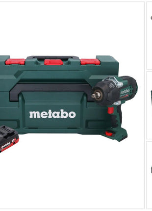 Metabo SSW 18 LTX 1450 BL Akku Schlagschrauber 18 V 1450 Nm Brushless + 1x Akku 4,0 Ah + Ladegerät + metaBOX