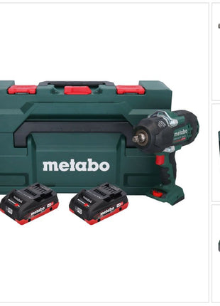 Metabo SSW 18 LTX 1450 BL Akku Schlagschrauber 18 V 1450 Nm Brushless + 2x Akku 4,0 Ah + Ladegerät + metaBOX