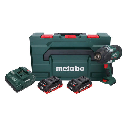 Metabo SSW 18 LTX 1450 BL avvitatore a impulsi a batteria 18 V 1450 Nm brushless + 2x batteria ricaricabile 4,0 Ah + caricatore + metaBOX