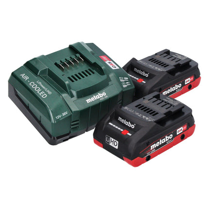 Metabo SSW 18 LTX 1450 BL avvitatore a impulsi a batteria 18 V 1450 Nm brushless + 2x batteria ricaricabile 4,0 Ah + caricatore + metaBOX