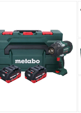 Metabo SSW 18 LTX 1450 BL Akku Schlagschrauber 18 V 1450 Nm ( 602401660 ) Brushless + 2x Akku 5,5 Ah + Ladegerät + metaBOX