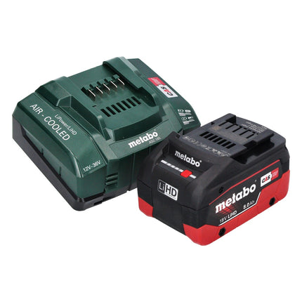 Metabo SSW 18 LTX 1450 BL avvitatore a impulsi a batteria 18 V 1450 Nm brushless + 1x batteria ricaricabile 8,0 Ah + caricatore + metaBOX