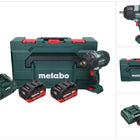 Metabo SSW 18 LTX 1450 BL avvitatore a impulsi a batteria 18 V 1450 Nm ( 602401810 ) senza spazzole + 2x batteria ricaricabile 8,0 Ah + caricatore + metaBOX