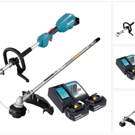 Makita DUX 18 RT2X1 Akku Multifunktionsantrieb 18 V Brushless + 2x Akku 5,0 Ah + Ladegerät