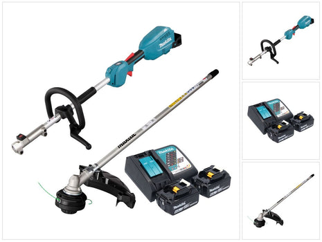 Makita DUX 18 RG2X1 Akku Multifunktionsantrieb 18 V Brushless + 2x Akku 6,0 Ah + Ladegerät