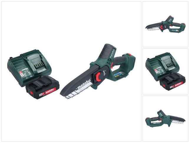 Metabo MS 18 LTX 15 Motosega a batteria 18 V 15 cm 5 m/s + 1x batteria 2,0 Ah + caricatore