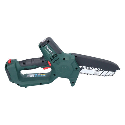 Metabo MS 18 LTX 15 Motosega a batteria 18 V 15 cm 5 m/s + 2x batteria 2,0 Ah + caricabatterie