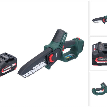 Metabo MS 18 LTX 15 sega da potatura a batteria 18 V 15 cm 5 m/s + 1x batteria ricaricabile 4,0 Ah - senza caricabatteria