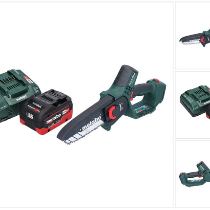 Metabo MS 18 LTX 15 sega da potatura a batteria 18 V 15 cm 5 m/s + 1x batteria ricaricabile 5,5 Ah + caricatore