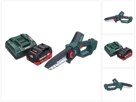 Metabo MS 18 LTX 15 sega da potatura a batteria 18 V 15 cm 5 m/s + 1x batteria ricaricabile 5,5 Ah + caricatore