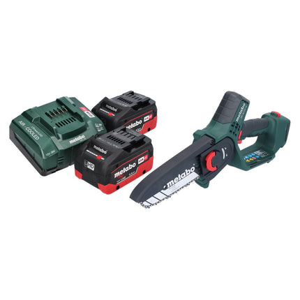 Metabo MS 18 LTX 15 sega da potatura a batteria 18 V 15 cm 5 m/s + 2x batteria ricaricabile 5,5 Ah + caricatore