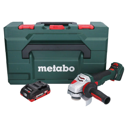 Smerigliatrice angolare a batteria Metabo WVB 18 LTX BL 15-125 Quick 18 V 125 mm senza spazzole + 1x batteria ricaricabile 4,0 Ah + metaBOX - senza caricabatterie